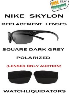 Replacement Lenses for Nike Skylon Exp Dark Grey Polarized Sunglasses