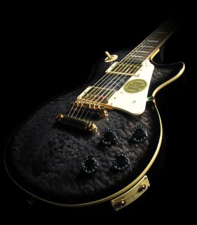 2008 Epiphone Les Paul Ultra II Electric Guitar Midnight Ebony