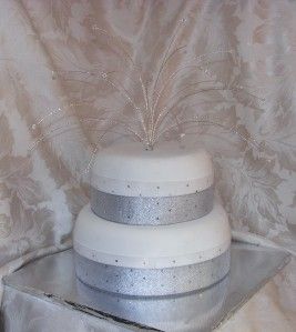 Crystal Fountain Cake Topper Wedding Anniversary Birthday