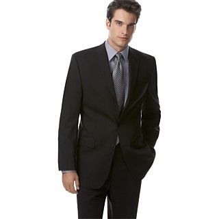 Calvin Klein Suit Separates, Black Solid   Mens Suits & Suit Separates
