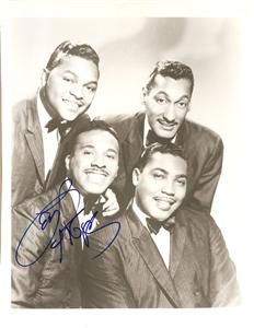 D2008 The Four Tops Signed Levi Stubbs Baby I Need Your Loving
