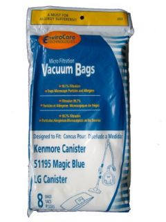 LG Vacuum Bags, Ultracare, Canister Vacuum Cleaners, 20 51195, 609323