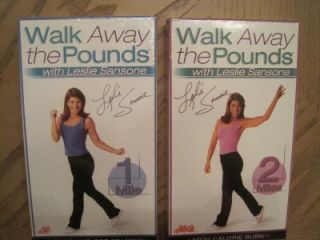 Lot 5 New VHS Videos Leslie Sansone Walk Away The Pounds Fitness
