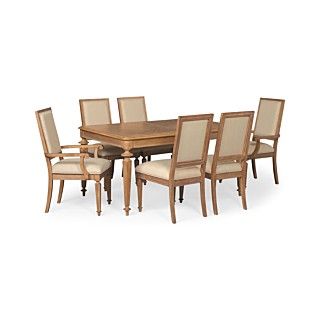 Dune Road Dining Room Furniture, 7 Piece Set (Table, 4 Side Chairs and