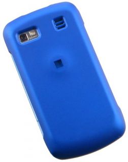Blue Rubberized Hard Case Cover for at T LG Xenon GR500 Phone