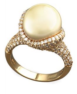 EFFY Collection 14k Gold Ring, Cultured Golden South Sea and Diamond