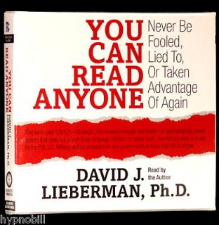 You Can Read Anyone David Lieberman 3 CD NLP Influence Never Be Lied