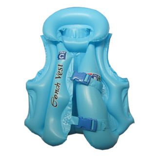 New Blue Baby Infant Swim Inflatable Safe Aid Life Vest