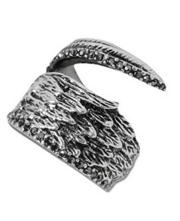 Lucky Brand Ring, Silver Tone Feather Ring