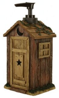 Outhouses by Linda Spivey Rustic Bathroom Accessory Soap Lotion Pump