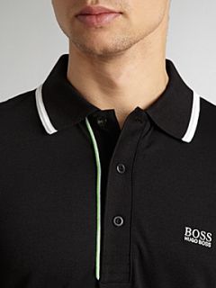Hugo Boss Slim fit logo polo Black   