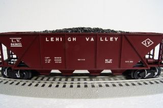 Lionel Lehigh Valley Quad Hopper Train Coal Car O Gauge 6 38329 6436