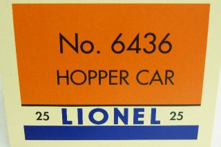 Lionel Lehigh Valley Quad Hopper Train Coal Car O Gauge 6 38329 6436
