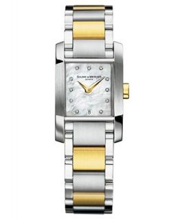 Baume & Mercier Watch, Womens Diamant Stainless Steel and 18k Gold