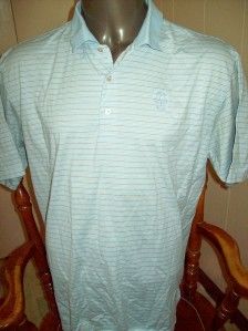 Stripe Cotton Polo Shirt Linville Golf Club Sz x Large XL