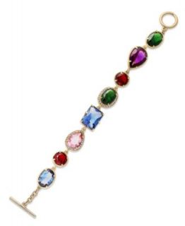 Lauren Ralph Lauren Earrings, 14k Gold Plated Colorful Bead Linear