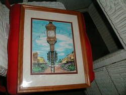 Sanford Florida Town Clock Litho Artist Linda Silsby