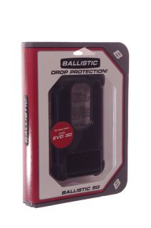 Ballistic HTC EVO 3D Hard Shell Protective Case Cover Black Gray Grey