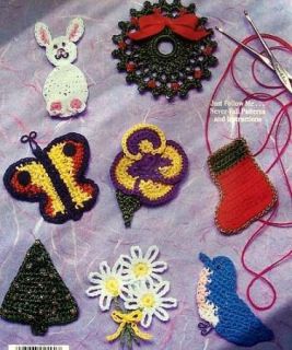 Crochet Little Bits of Crochet Pins Magnets Use Thread