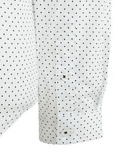 Peter Werth Rowe polka dot button down shirt White   
