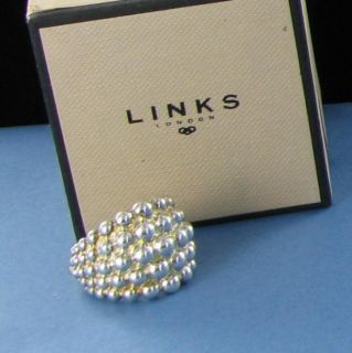 Links of London Effervescence Pearl Bubble Ring Sz 6 5 Sterling Silver