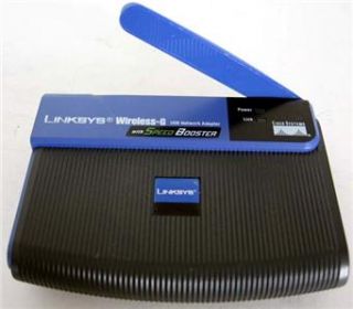 Linksys Wireless G USB Network Adapter WUSB54GS w Speed Booster USB