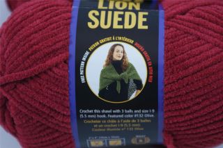 Lot 3 Skeins Lion Brand Lion Suede Yarn Your Choice of Color