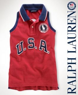 Ralph Lauren Kids Shirt, Girls Olympics Graphic Tank