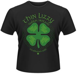 Thin Lizzy Four Leaf Clover Official Shirt M L XL T Shirt New