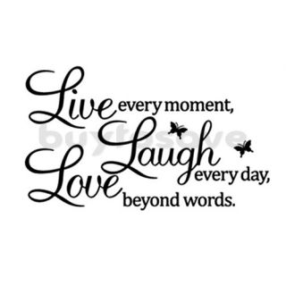 Letters LIVE LAUGH LOVE Room Mural Wall Art Sticker Decal Home Decor