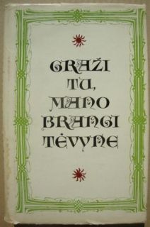 Old Lithuanian Folk Anthology Book Song Poetry Prose