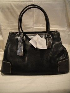Liz Claiborne Black Compartmental Handbag Purse
