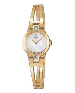 Seiko Watch, Womens Gold tone Bangle Bracelet SUJ708