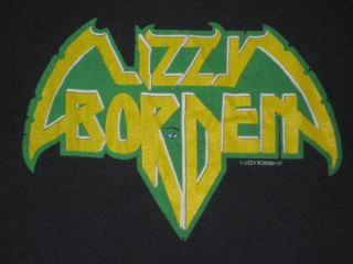 1987 Lizzy Borden Vtg Tour T Shirt Wasp Motley Crue OG