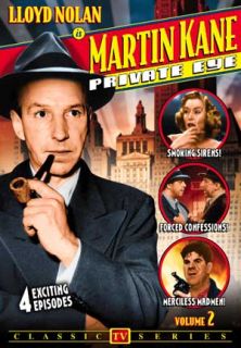 Martin Kane Private Eye Lloyd Nolan 4 TV Shows DVD New