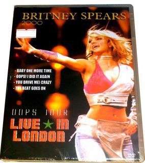 RARE BRITNEY SPEARS DVD  Live London ALL REGIONS Oops I Did It Again