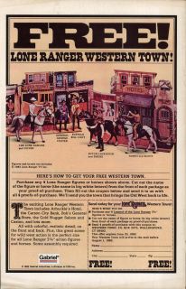 ad for Cracker Jacks, back cover ad for Lone Ranger Action Figures