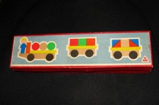 Vintage Czech Wooden Toy Train Lola Original Box