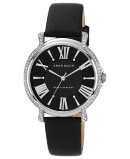 Caravelle by Bulova Watch, Womens Black Leather Strap 32mm 43L142
