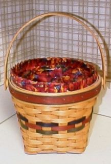 Longaberger Retired Shades Autumn Maple Leaf Basket Set