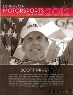 2012 Scott Pruett Signed Long Beach Grand Prix Walk of Fame Indy Car
