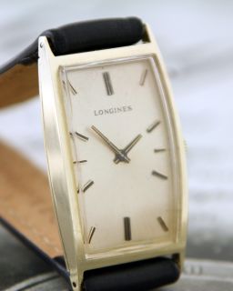 Untouched Vintage 14k Solid Gold Longines Slimline Dress Watch