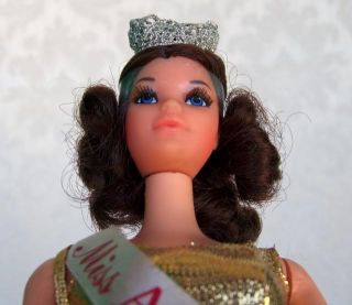 Vintage Barbie 1972 Miss America Doll Walk Lively