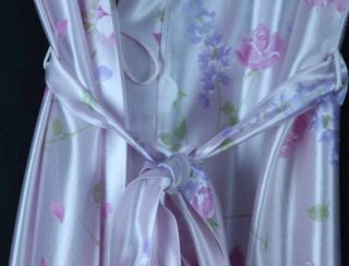 Lorraine Womens Floral Print Robe Size Approx Large