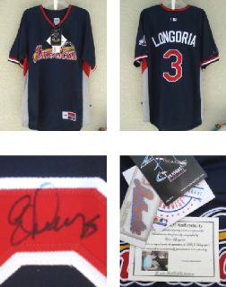 Evan Longoria Autographed Jersey Rays w Proof