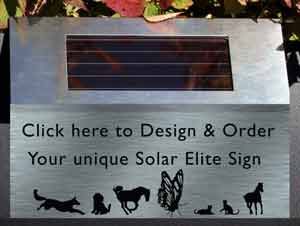 Solar LED House Number Sign Let It Shine