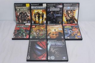 Sony PlayStation 2 Adventure Video Game Collection Lot 10 Spider Man