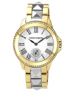 Vince Camuto Watch, Womens Two Tone Stainless Steel Bracelet 35mm VC