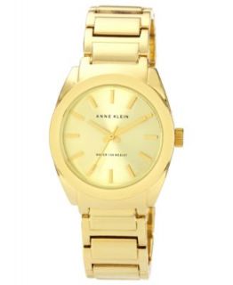 Anne Klein Watch, Womens Gold tone Adjustable Bracelet 32mm AK
