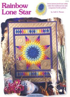 Rainbow Lone Star Wall Quilt Sewing Patterns